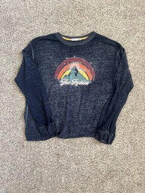 C&C California Rockies Graphic Long Sleeve Tee Vintage Style Size M